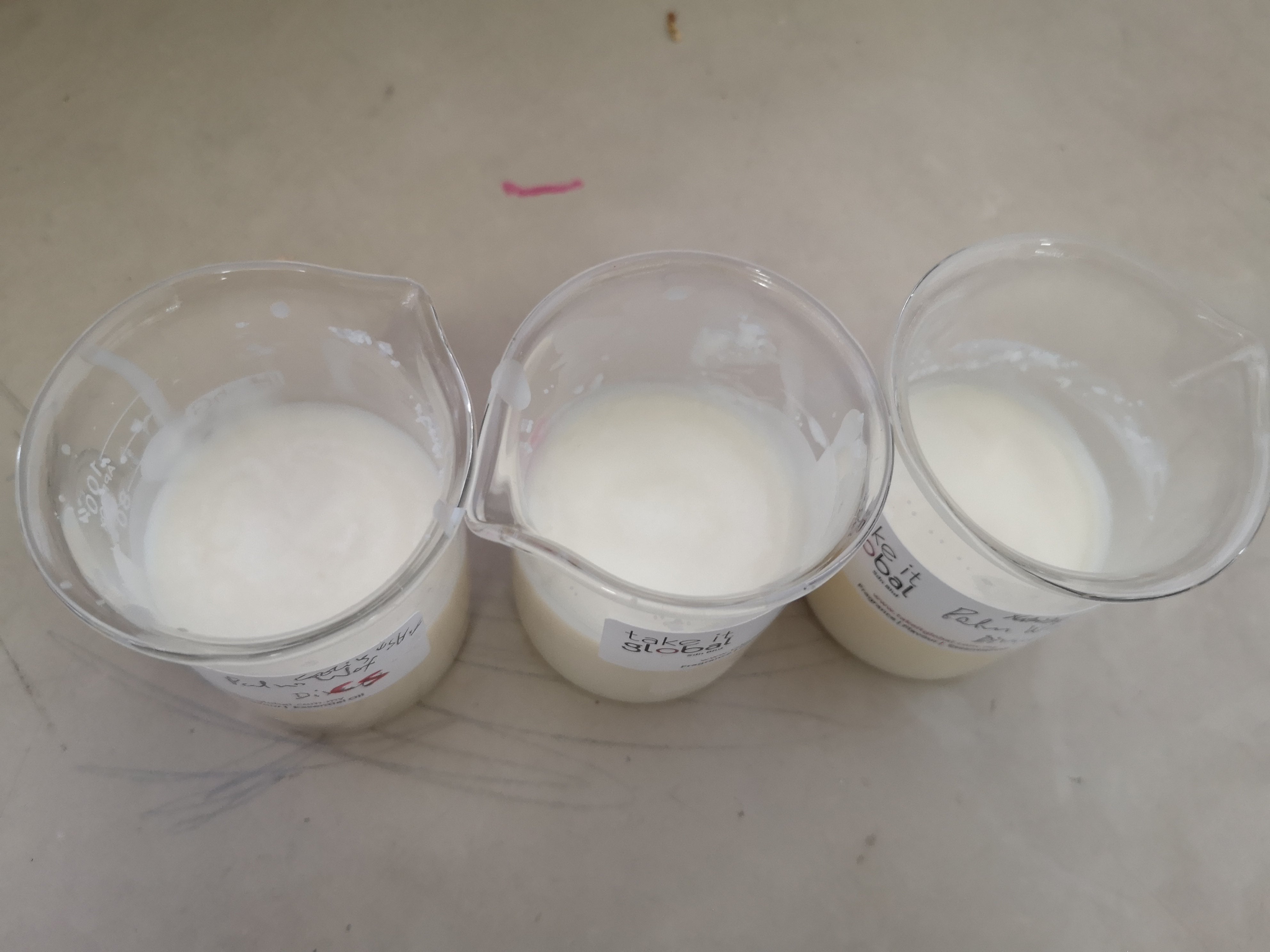 Palm and Soy Waxes Melt and Pour Tests