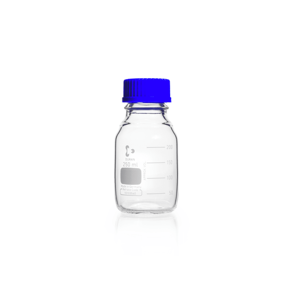 Laboratory Bottle Clear With screw cap and pouring ring - Duran