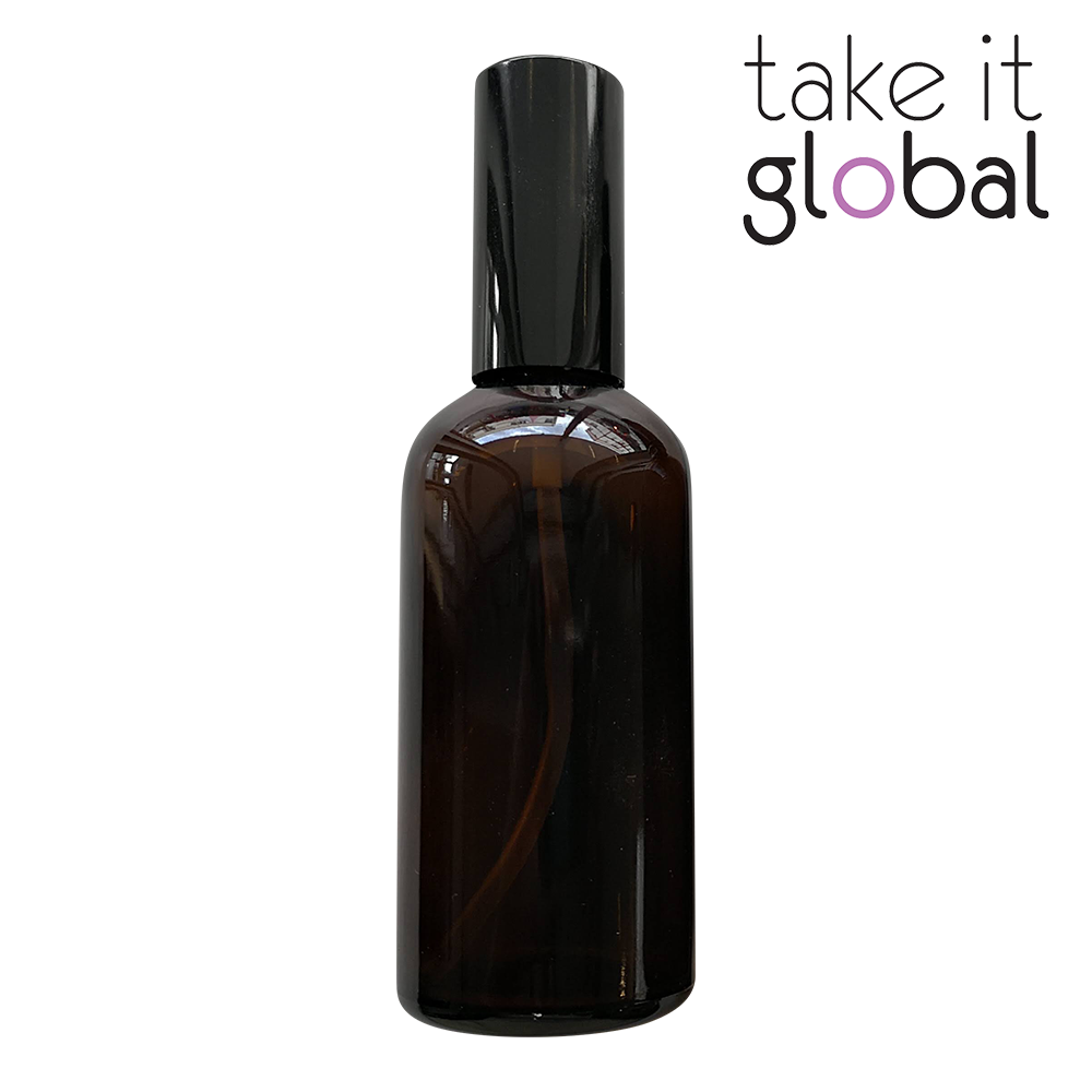 100ml Bottle Mist Spray Sprayer Pump Amber Glass for Essential Oil Cosmetics