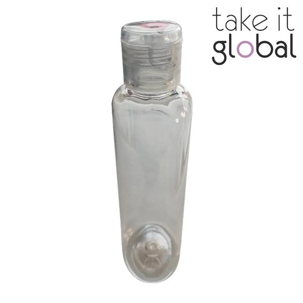 120ml PET Plastic Bottle Flip Top Cap - Oval Shape