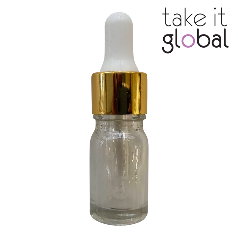 5ml Round Amber Glass Essential Oil Bottle / Rubber Dropper