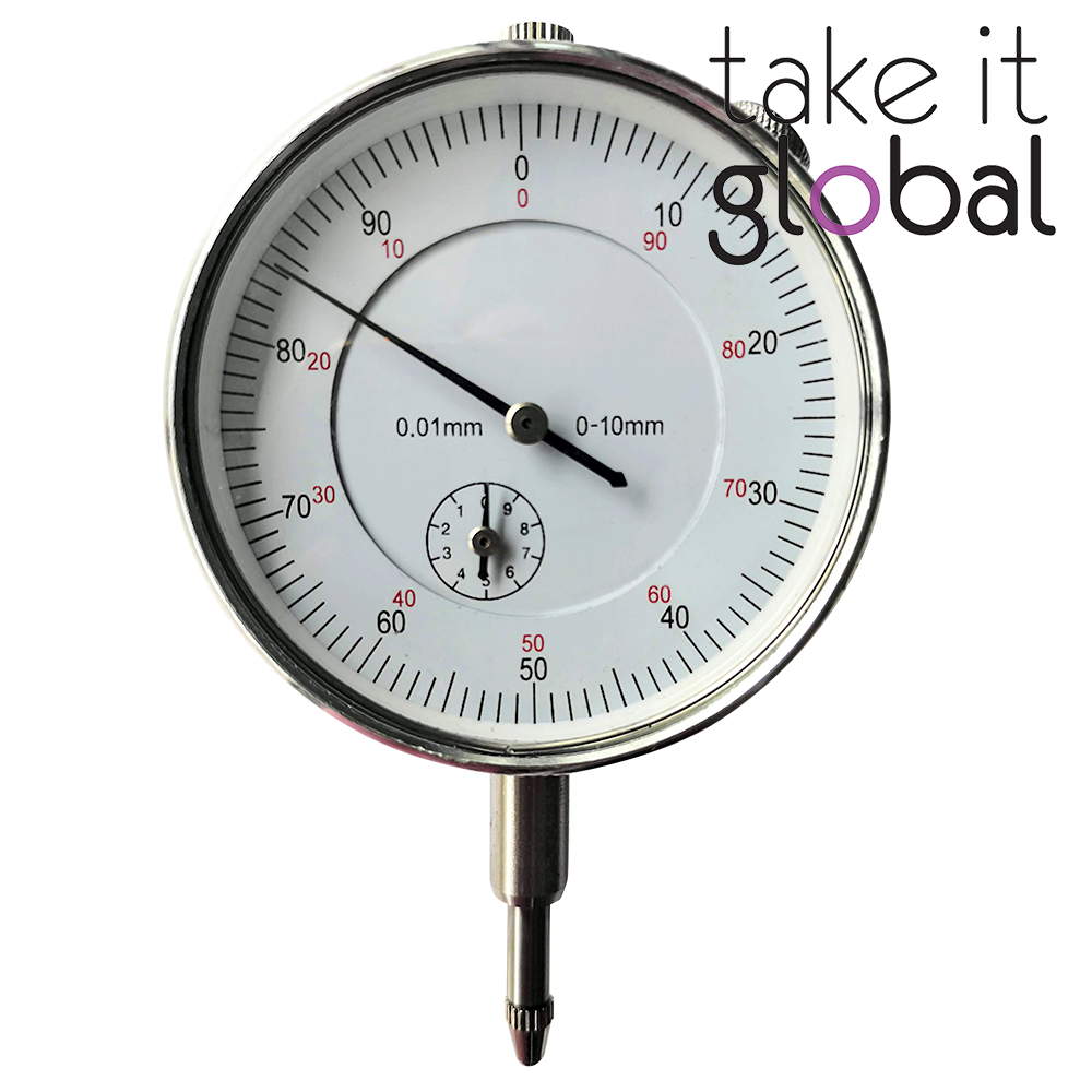 Analogue Dial Indicator 10mm Gauge Measurement Tool Instrument Gauge Precision Tool