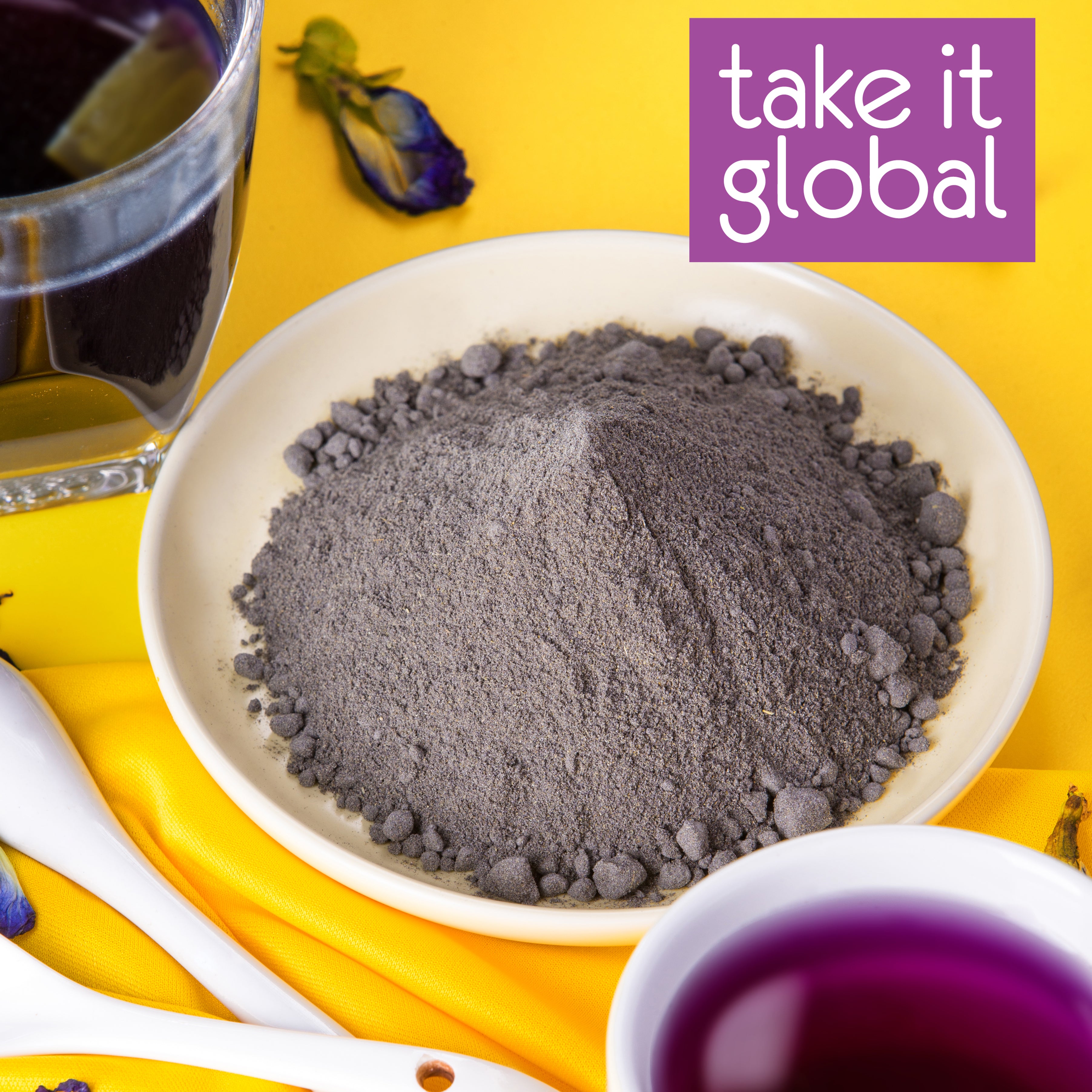 Blue Butterfly Pea Flower Powder / Serbuk Bunga Telang / 蓝花 / 蝶花粉 - food / bakery / pastries / coloring / kuih / drinks