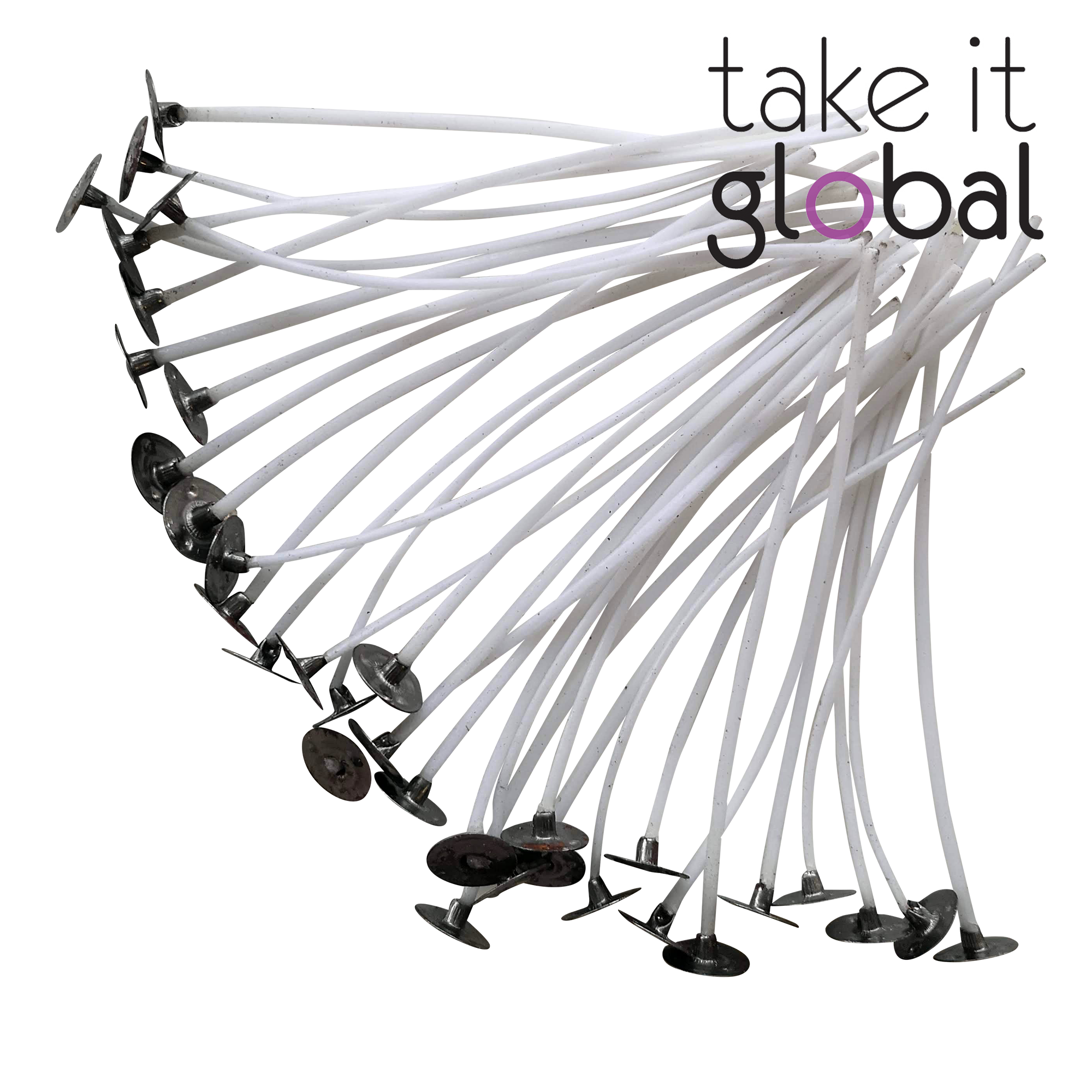 Candle Wick / Candlewick 100% Cotton - Tabbed - 1pc