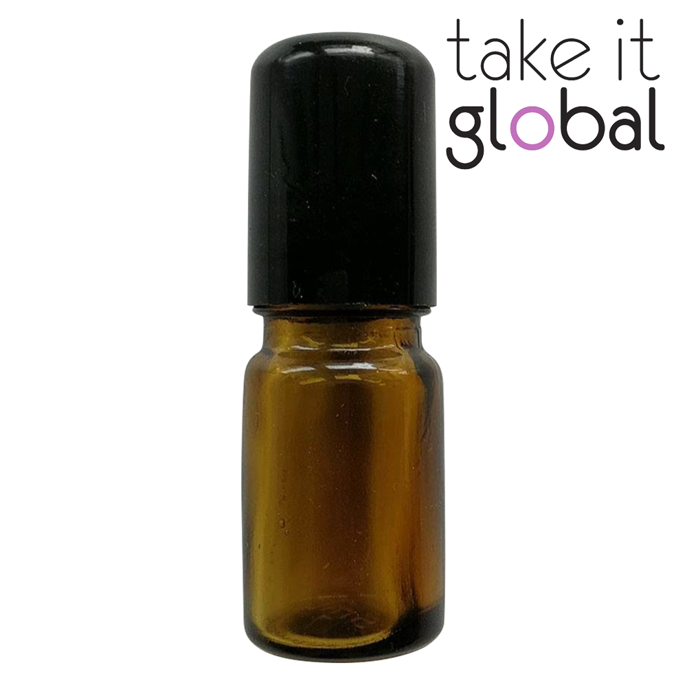 5ml Roll On - Roller Bottle Bottle /Metal Ball Thick Glass-Perfume Essential Oil