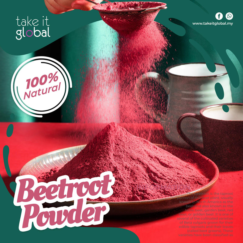 Beetroot Powder / Beet Root Powder 红甜菜根粉 - coloring / bakery / pastries / baby food / drinks / beverage / cosmetics