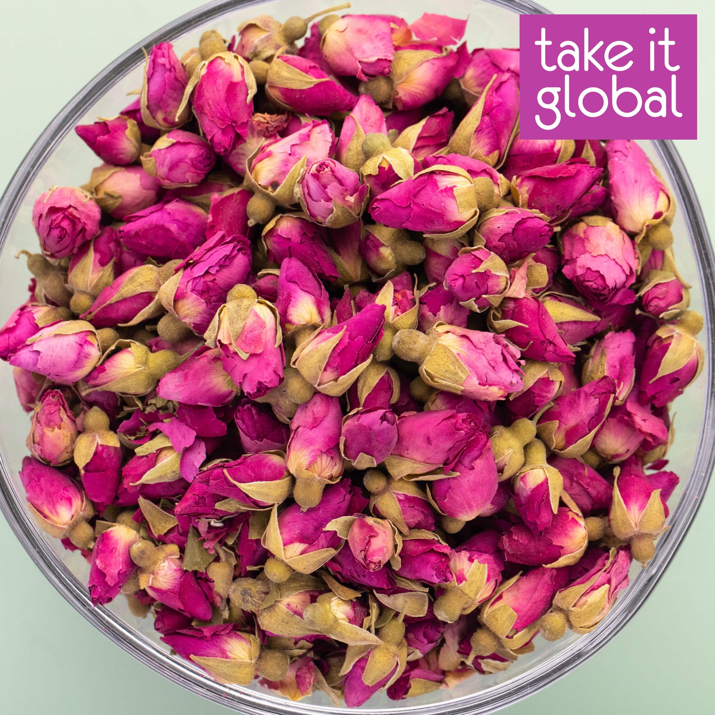 Rose Bud Flower - for Tea, Decoration / food grade / no dry buds