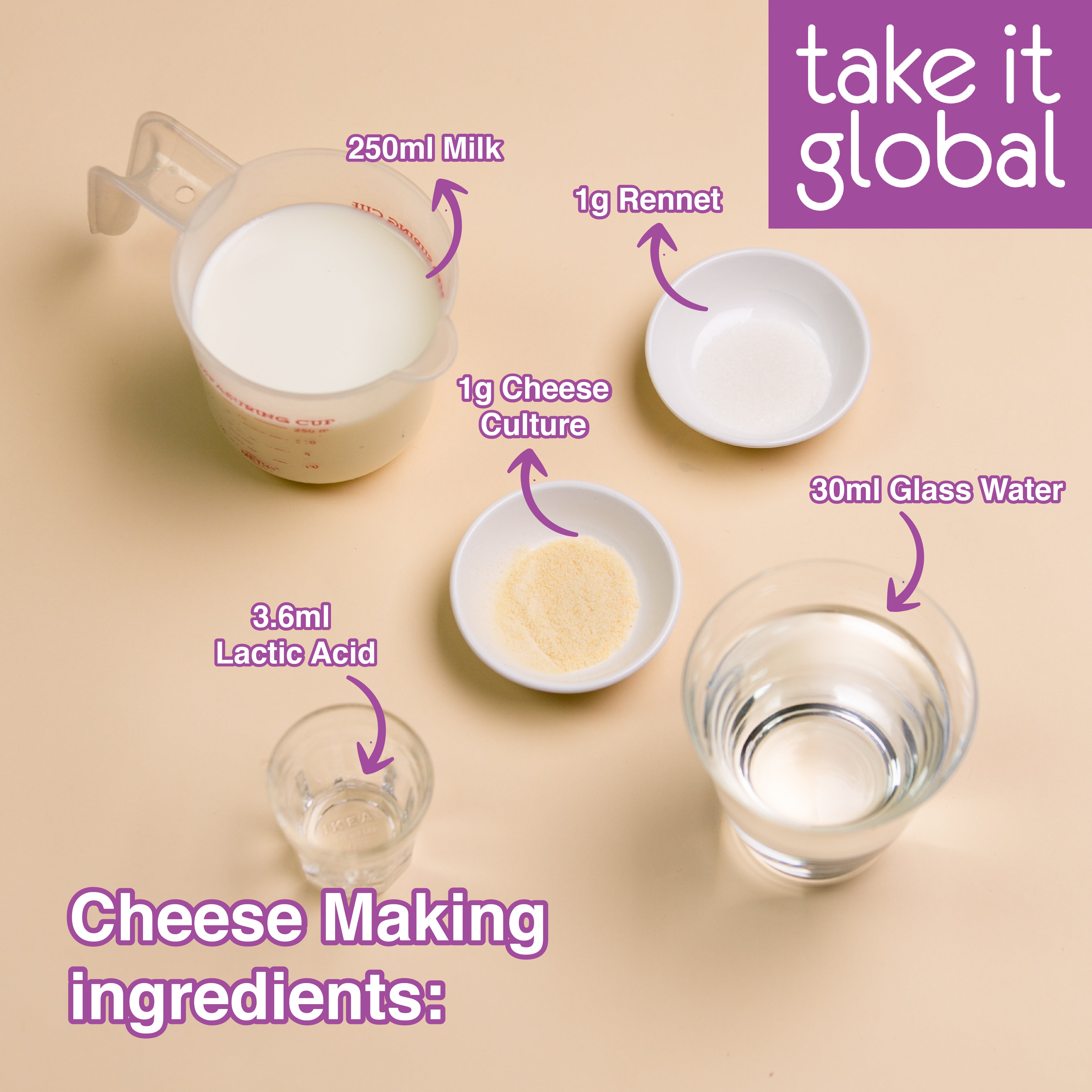 Cheese Culture 奶酪菌 - all types - Cream / Cottage / Paneer / Cheddar / Parmesan / Mozarella / Feta / Gouda / Edam