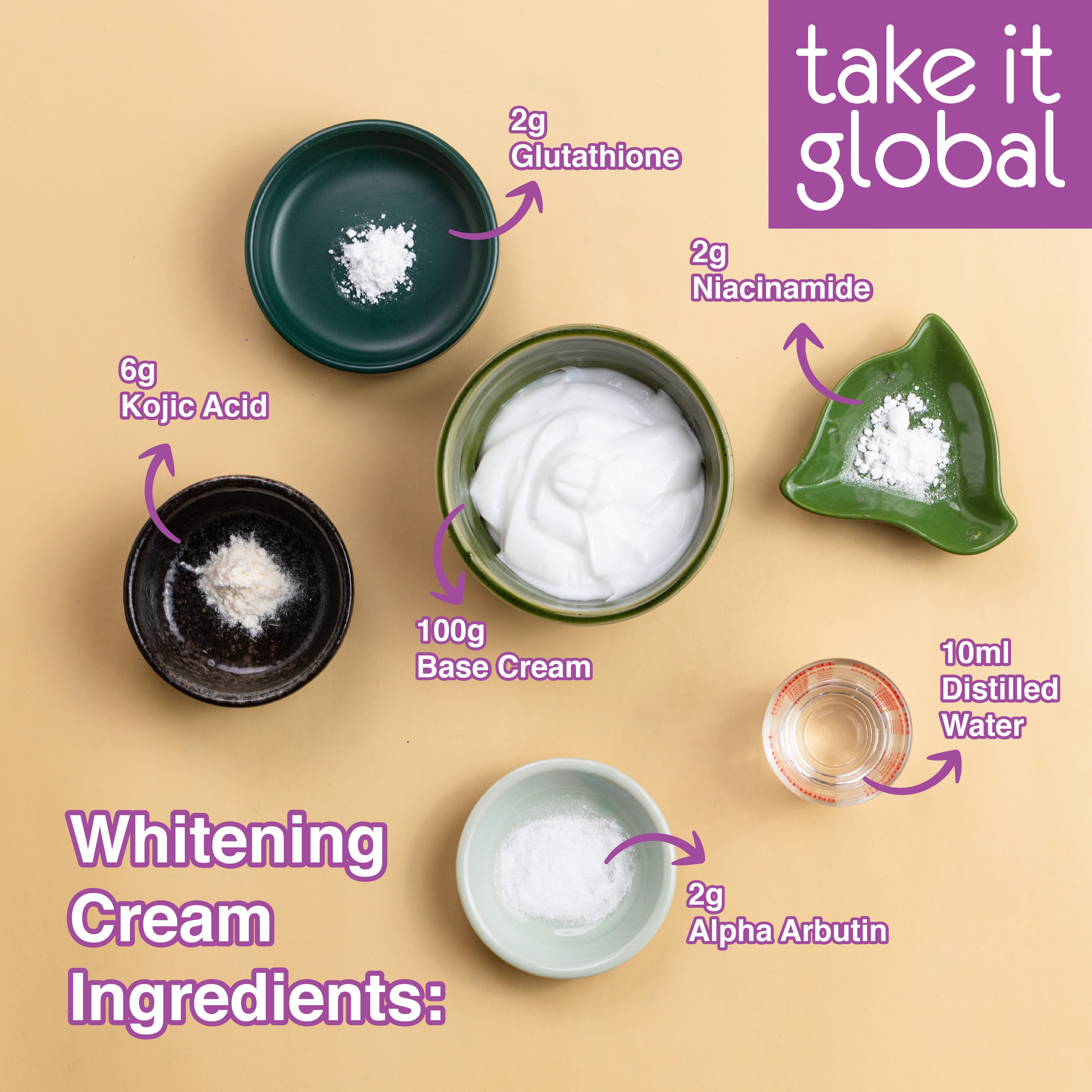 Kojic Acid Powder 曲酸 - skincare whitening