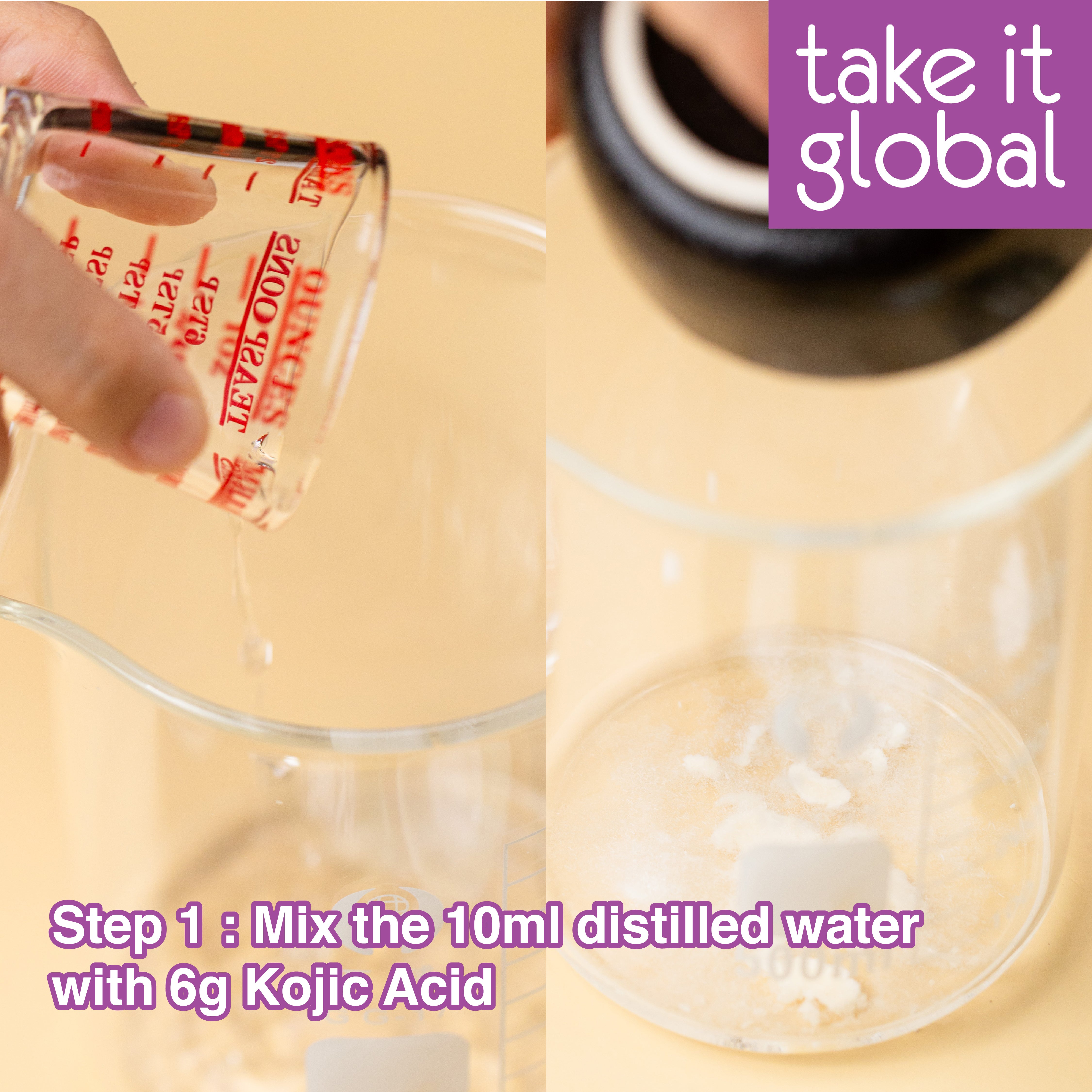 Kojic Acid Powder 曲酸 - skincare whitening