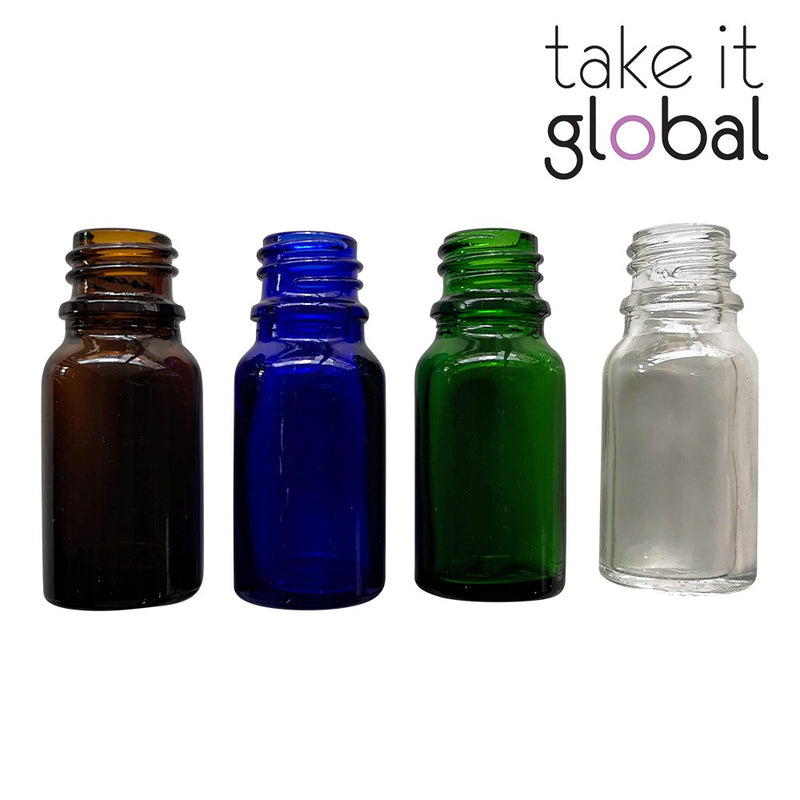 30ml Bottle Amber Glass Essential Oil Perfume / Screw Cap and plug