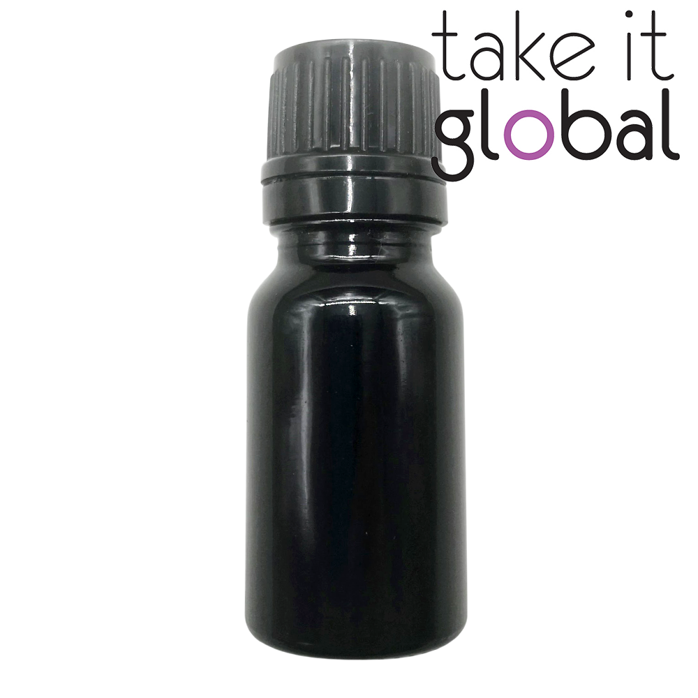 10ml Bottle Glass Essential Oil Perfume / Screw Cap and plug