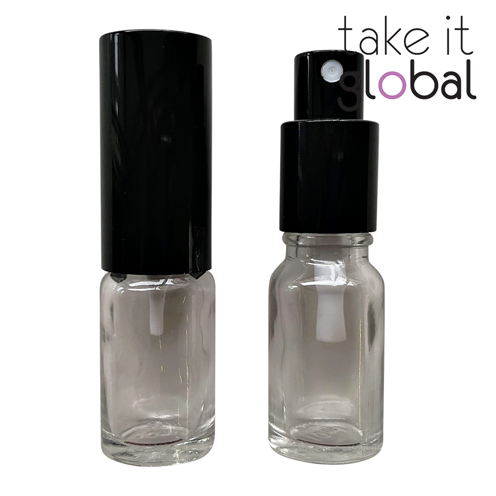 10ml Glass Bottle Mist Spray / Sprayer Pump For Essential Oil / Cosmetics