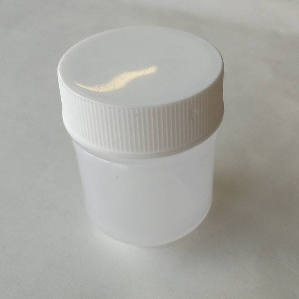 20ml PP Plastic Jar Translucent w Screw On Cap