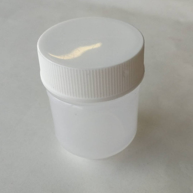 20ml PP Plastic Jar Translucent w Screw On Cap
