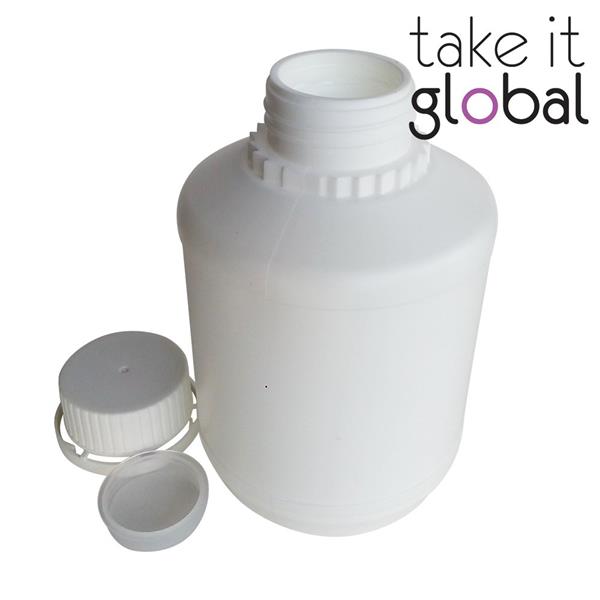 500ml HDPE Round Plastic Bottle for Shampoo / Soap / Lotions / Liquid