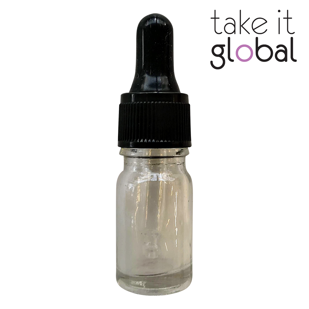 5ml Round Amber Glass Essential Oil Bottle / Rubber Dropper