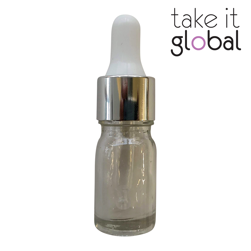 5ml Round Amber Glass Essential Oil Bottle / Rubber Dropper