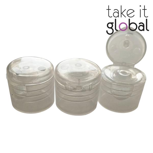 60ml PET Plastic Bottle Flip Top Cap - Oval Shape