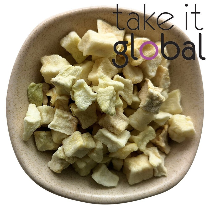 Apple Cubes / Kiub Epal Kering / 脱水苹果立方体 -  Preserved Natural Dried Apple Dice / Food Grade