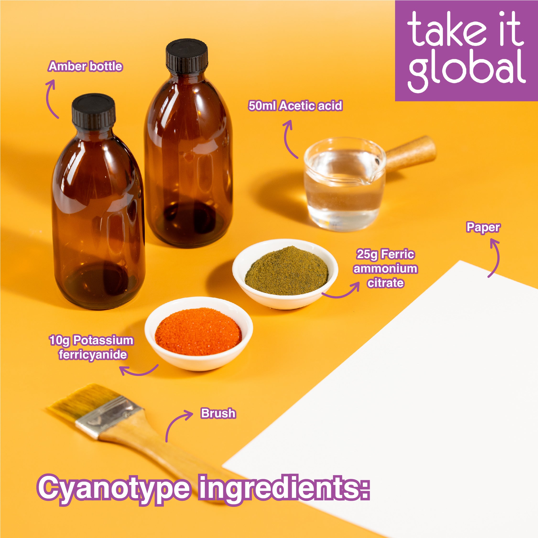 Ferric Ammonium Citrate / FAC 柠檬酸铁铵 - Cyanotype process