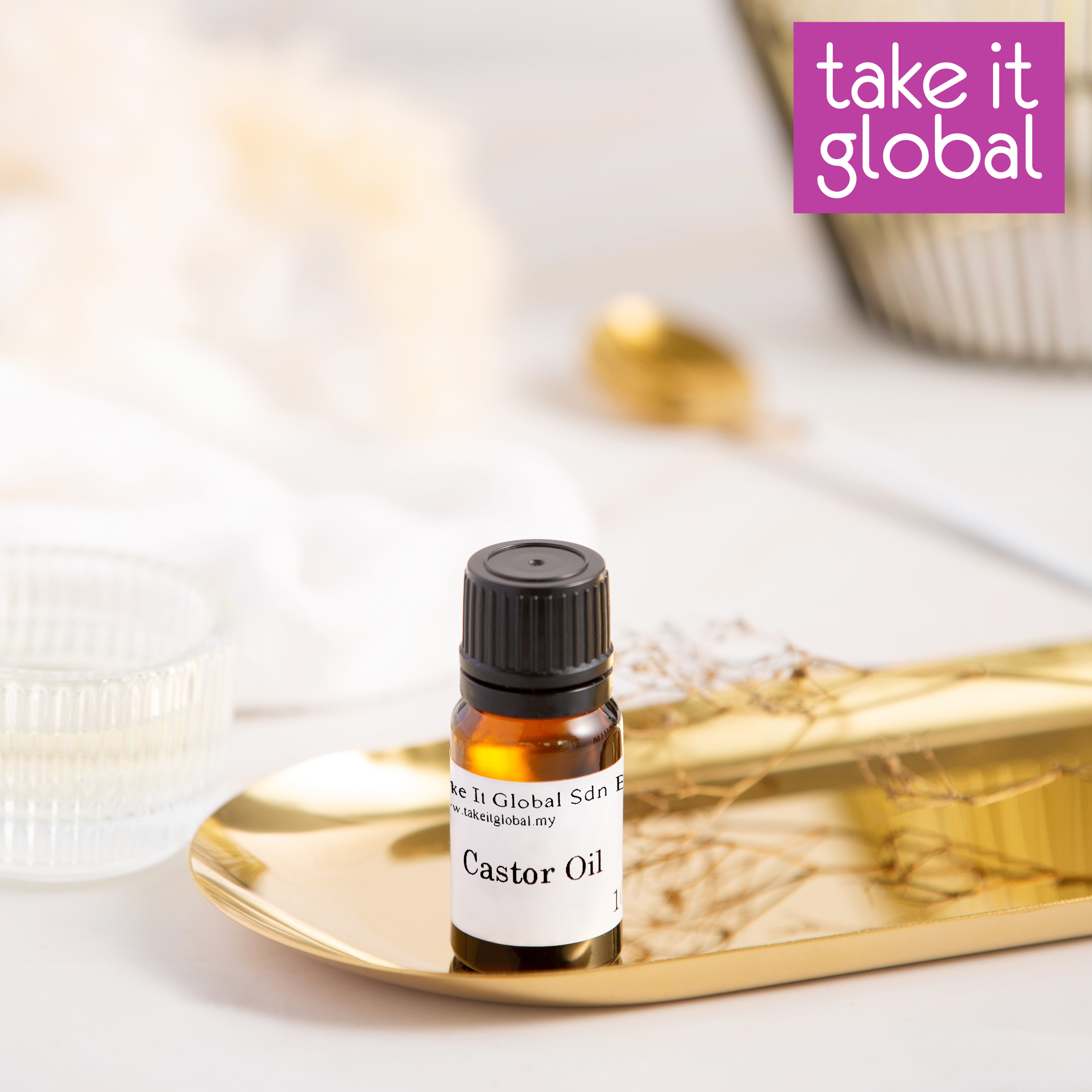 Pure Castor Oil No 1 Minyak Jarak / Golden -Cold Pressed Pure Multipurpose Skin - Hair Care - bulu mata / rambut