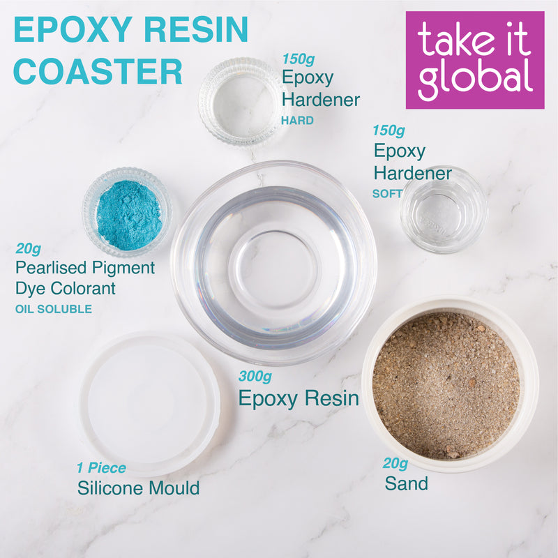 Epoxy Resin / Hardener - Transparent - sold separately, not in 1 set (50g/unit)
