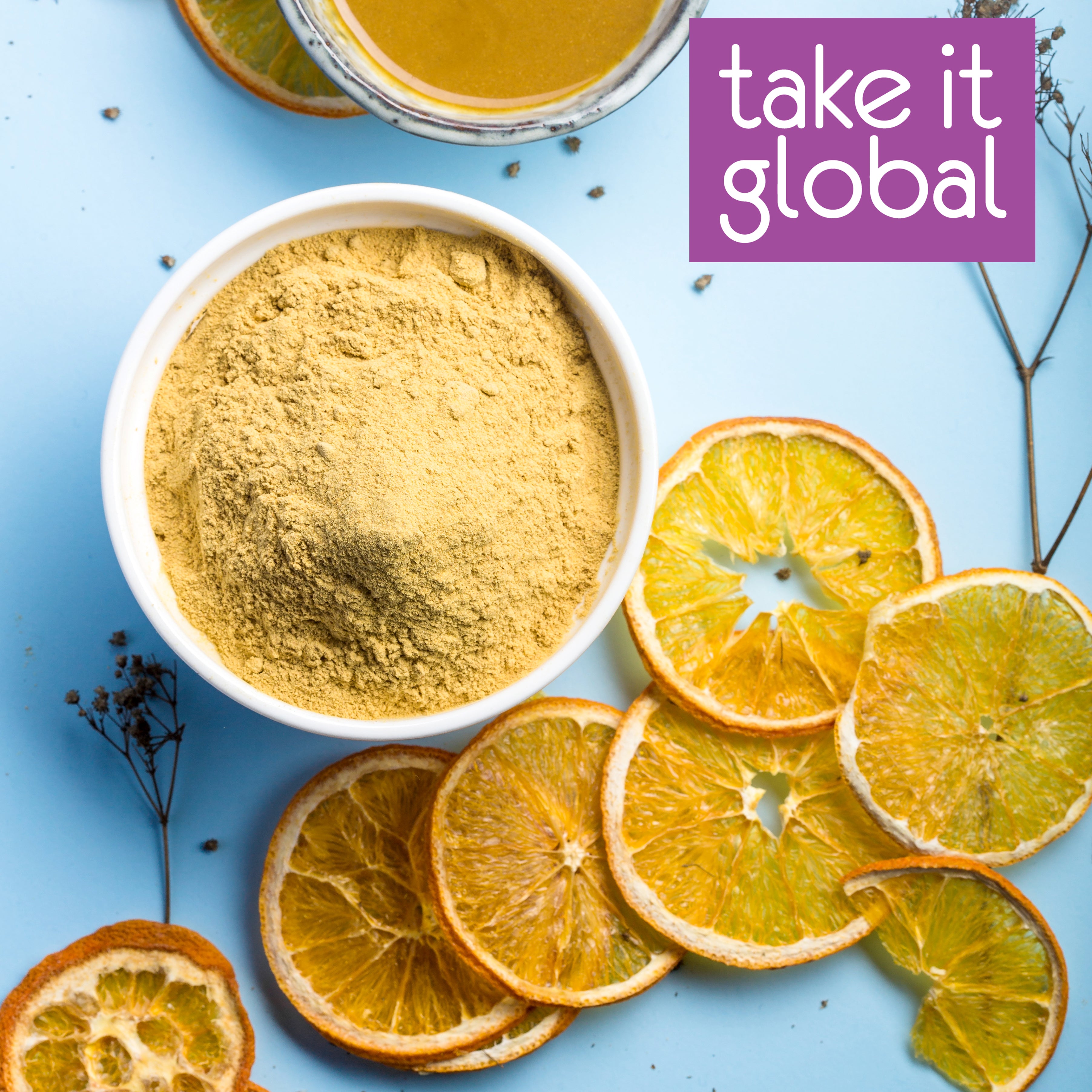 Orange Peel Powder 橙皮粉 - Food Grade / Good Color, Smell, and Taste - for Drinks / Bakery / Pastries / Cosmetics/ Masks