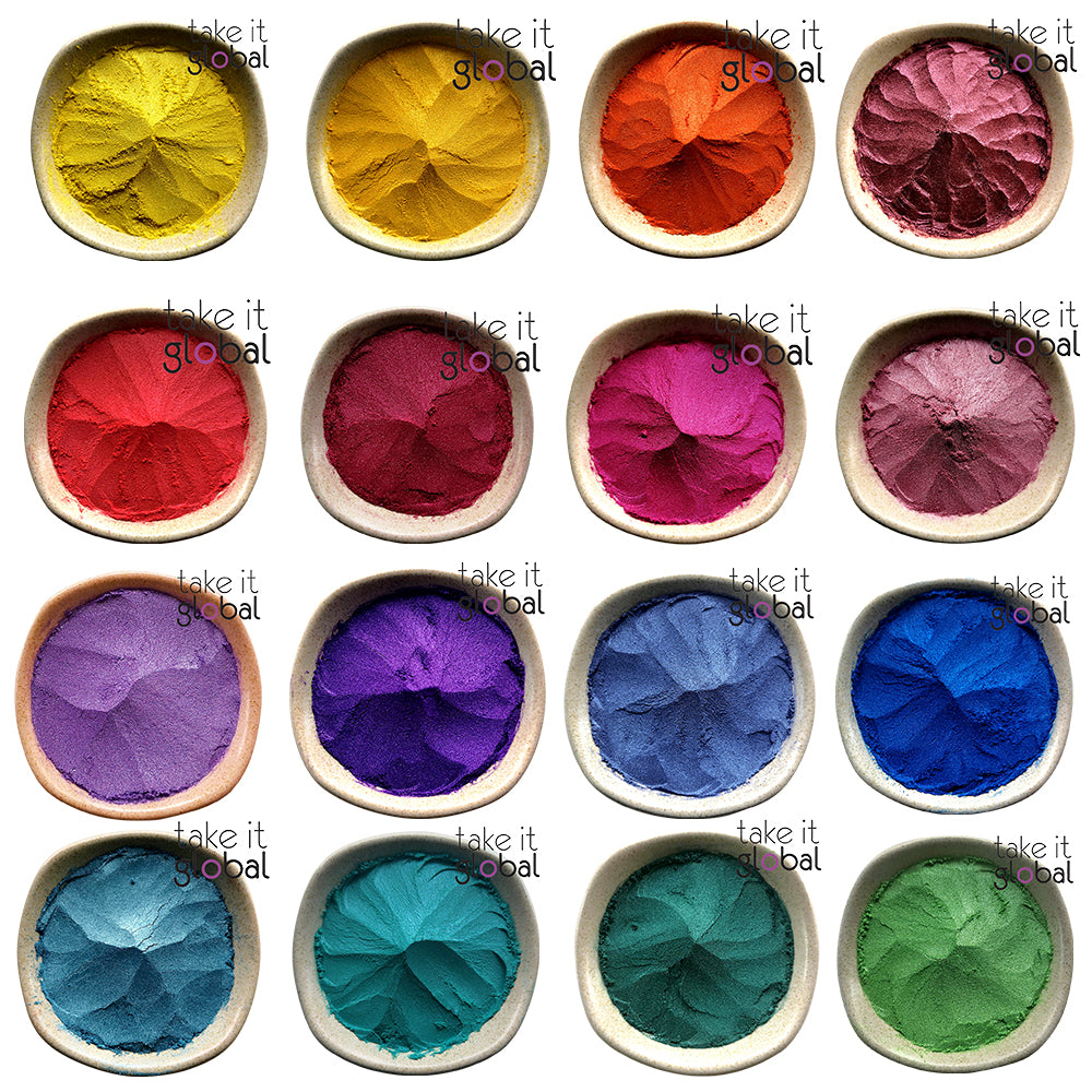 Pigment Dye Colorant Oil Soluble - Pearlized - Shiny / Warm - Cool Colours / For UV Resin Epoxy Resin Slime Candles