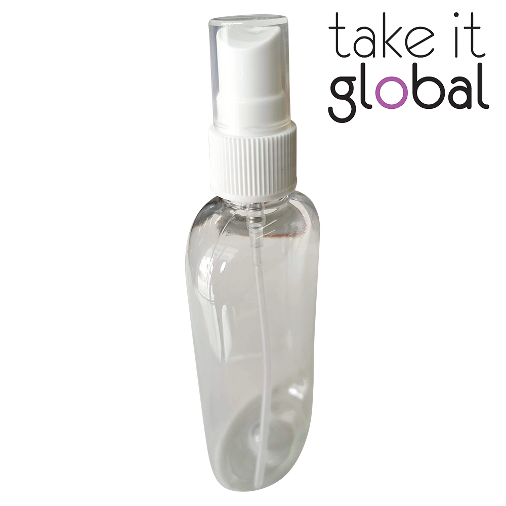 120ml PET Plastic Bottle - Spray Pump