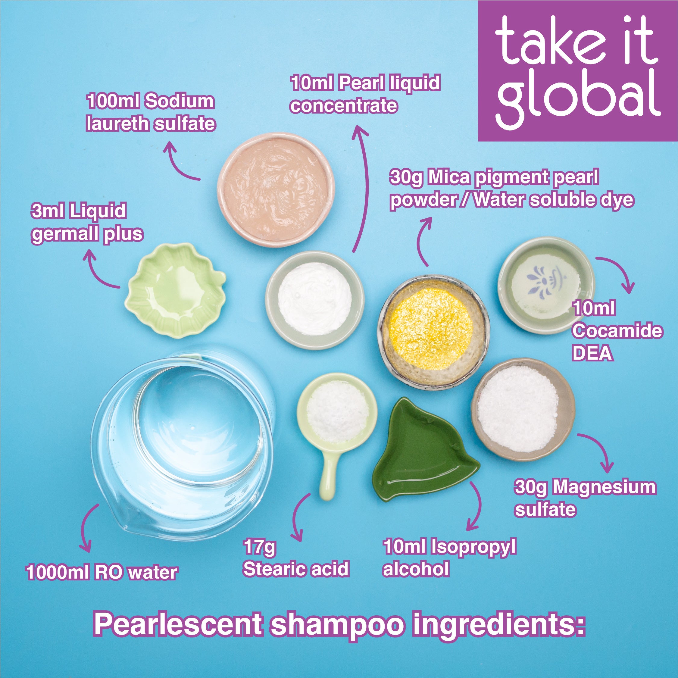 Pearling Agent Pearlized Liquid Concentrate - for Shampoo / Body Wash and other cosmetics