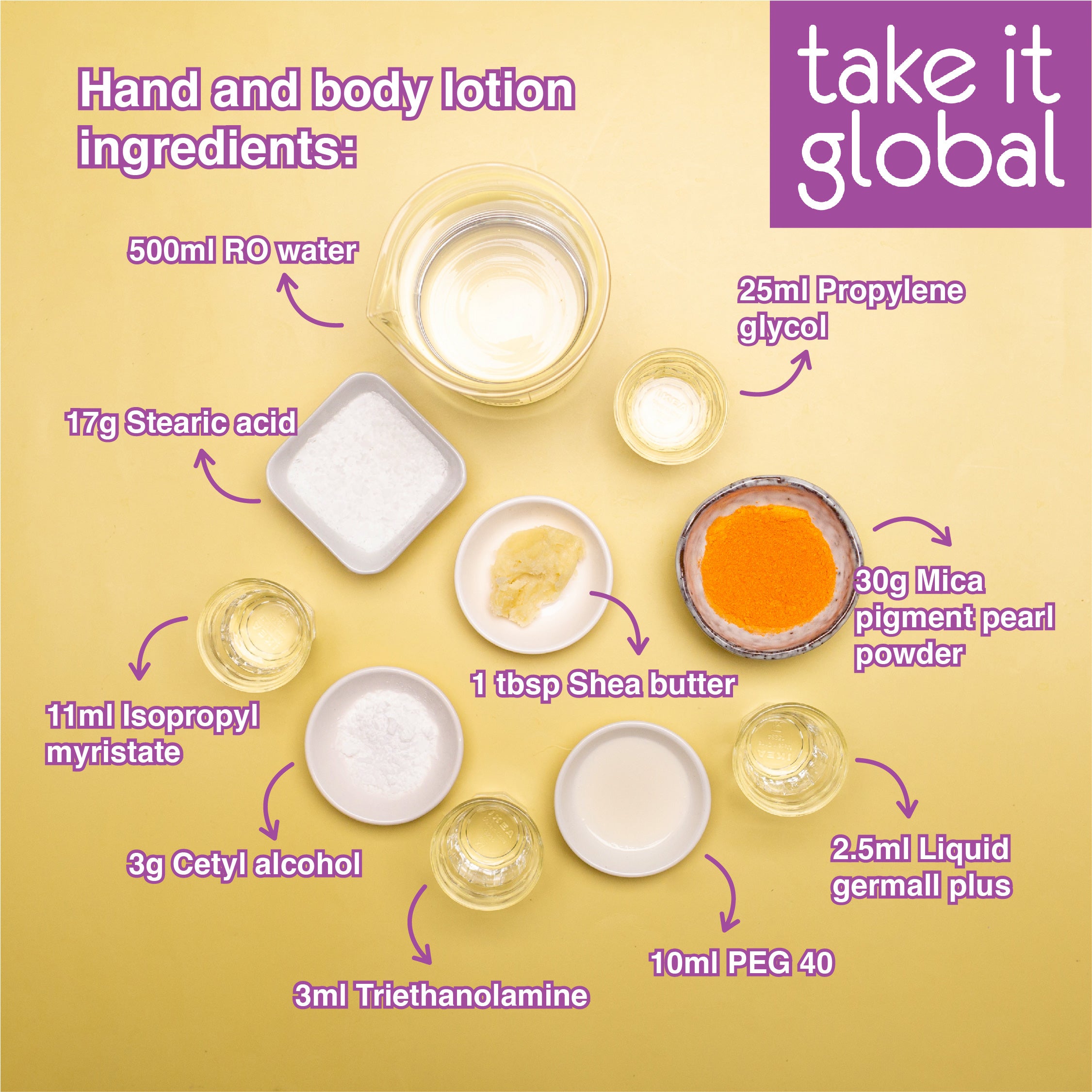 Stearic Acid 硬脂酸 - Triple Pressed - For Cosmetics / Candles / Food