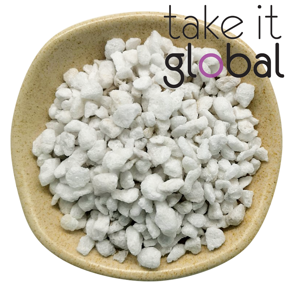 Perlite 3-6mm 珍珠岩/Volcanic Glass - Gardening,planting media,soil aeration,suitable for bonsai,cactus & succulents