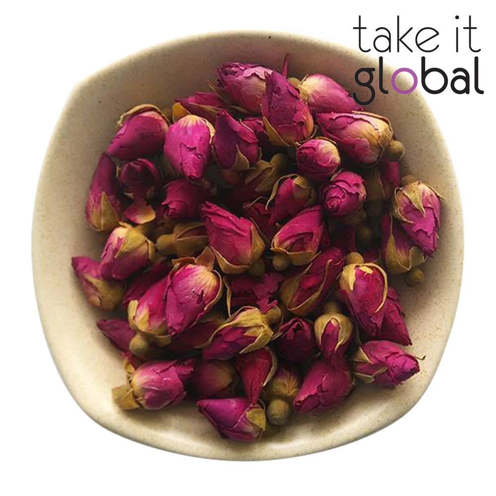 Rose Bud Flower - for Tea, Decoration / food grade / no dry buds