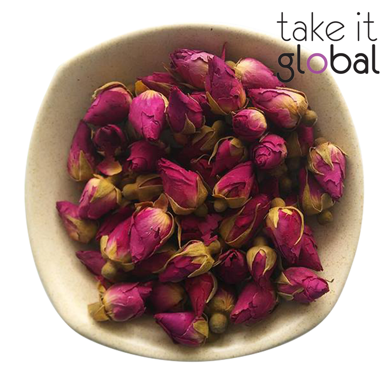 Rose Bud Flower - for Tea, Decoration / food grade / no dry buds