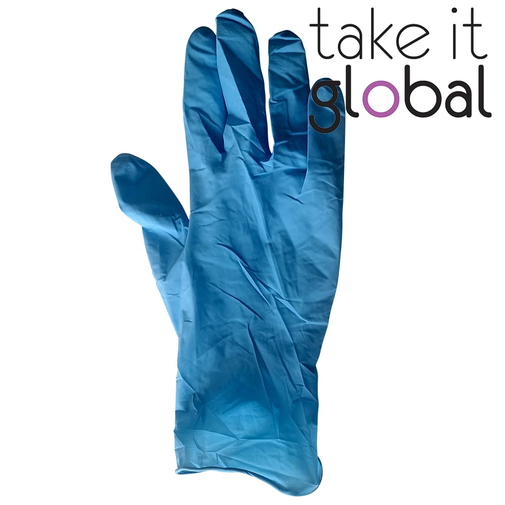 Rubber / Latex Disposable Hand Glove Powdered 1pc (2pcs = 1 pair)