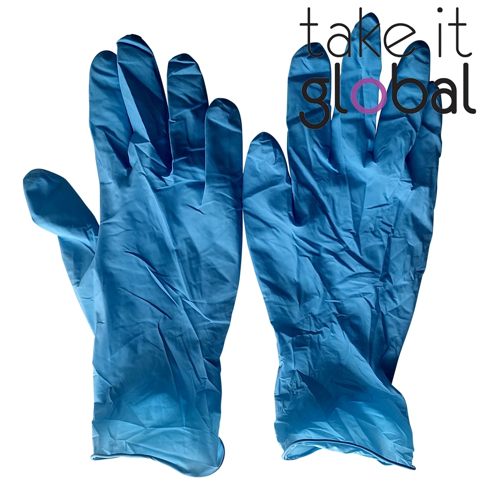 Rubber / Latex Disposable Hand Glove Powdered 1pc (2pcs = 1 pair)