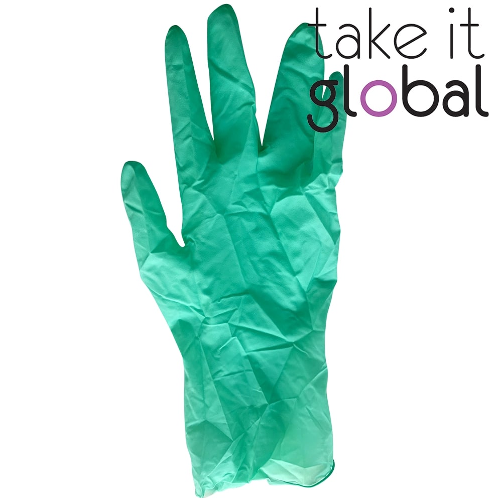 Rubber / Latex Disposable Hand Glove Powdered 1pc (2pcs = 1 pair)