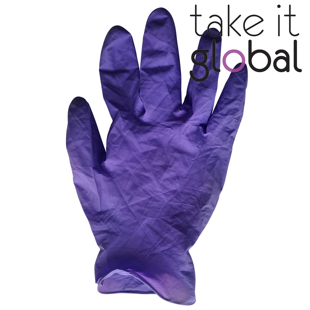 Rubber / Latex Disposable Hand Glove Powdered 1pc (2pcs = 1 pair)