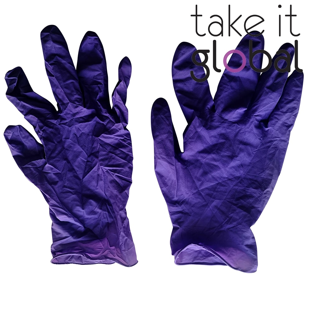 Rubber / Latex Disposable Hand Glove Powdered 1pc (2pcs = 1 pair)