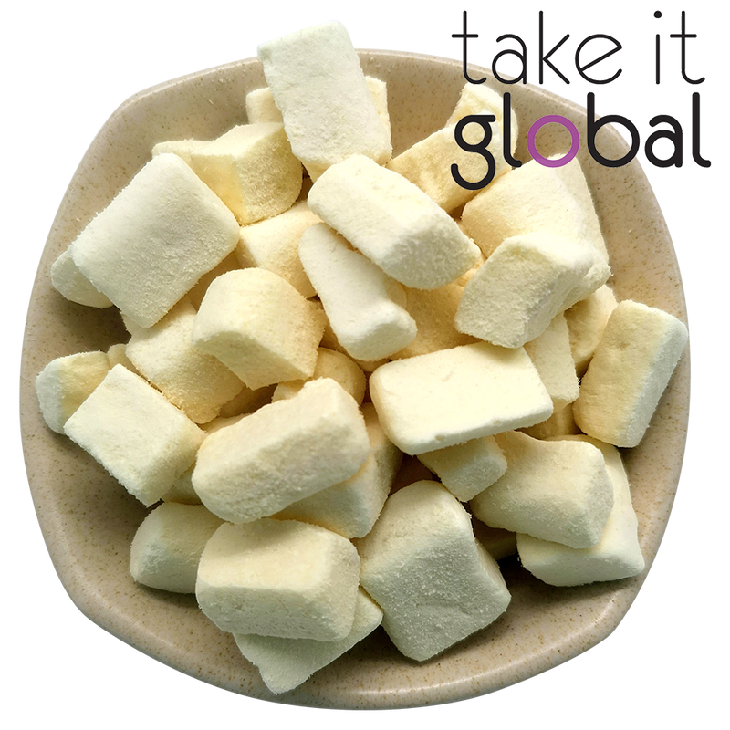 Tofu Cubes/Tauhu Kering Freeze Dry 冻干豆腐 - Dehyrated/Food Grade / Pet Food / Snack / Cooking / Drinks / Desert / Pastries