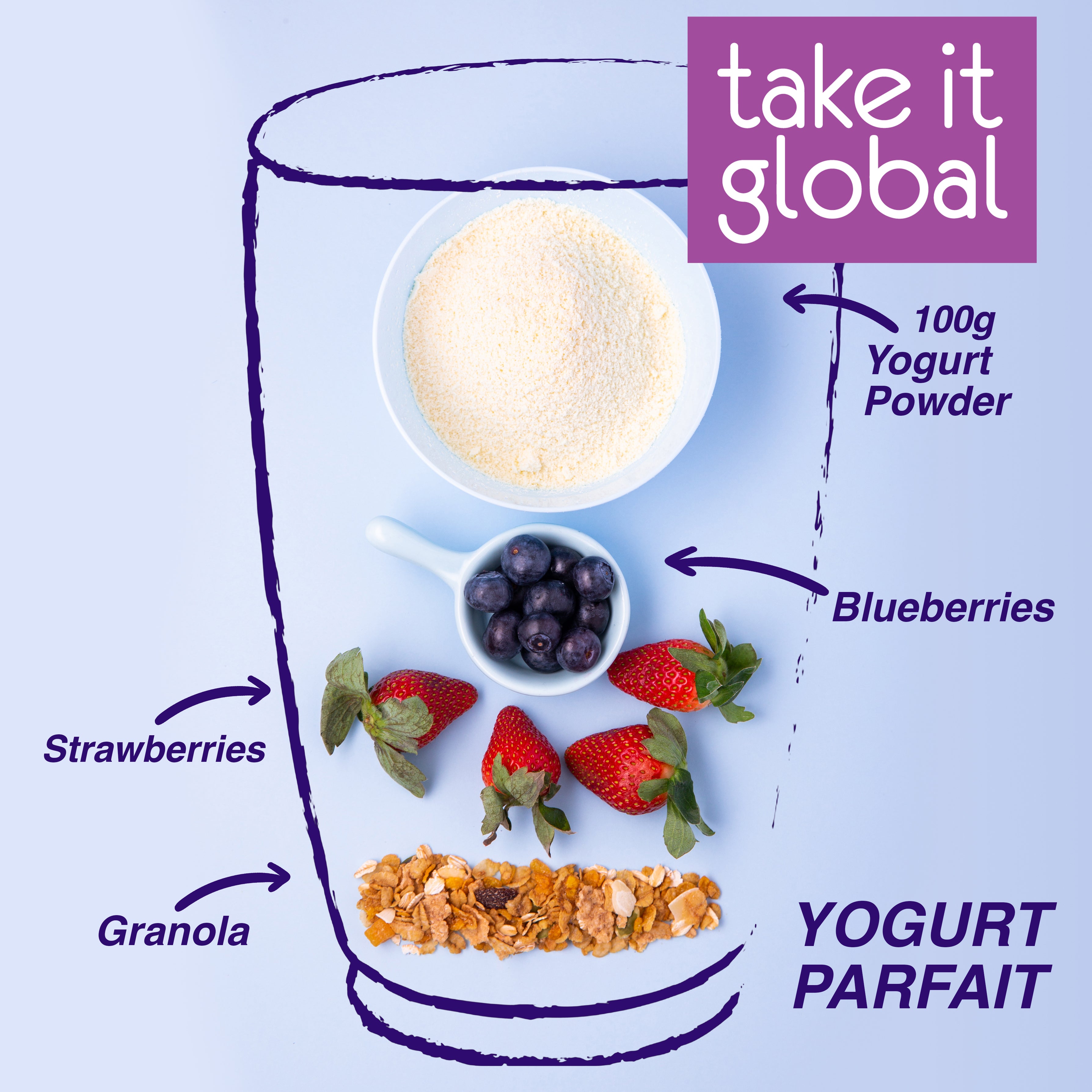 Yogurt Powder 酸奶粉 - Smoothies/Desserts/Salad Dressing / Drinks / Bakery / Pastries / Beverage / Cosmetics
