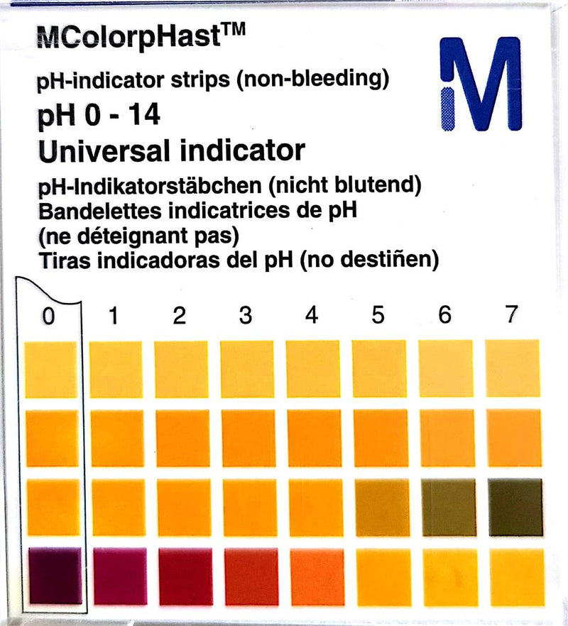 pH Paper - Universal Paper - Merck 1pc / Note - 100pcs = 1 box