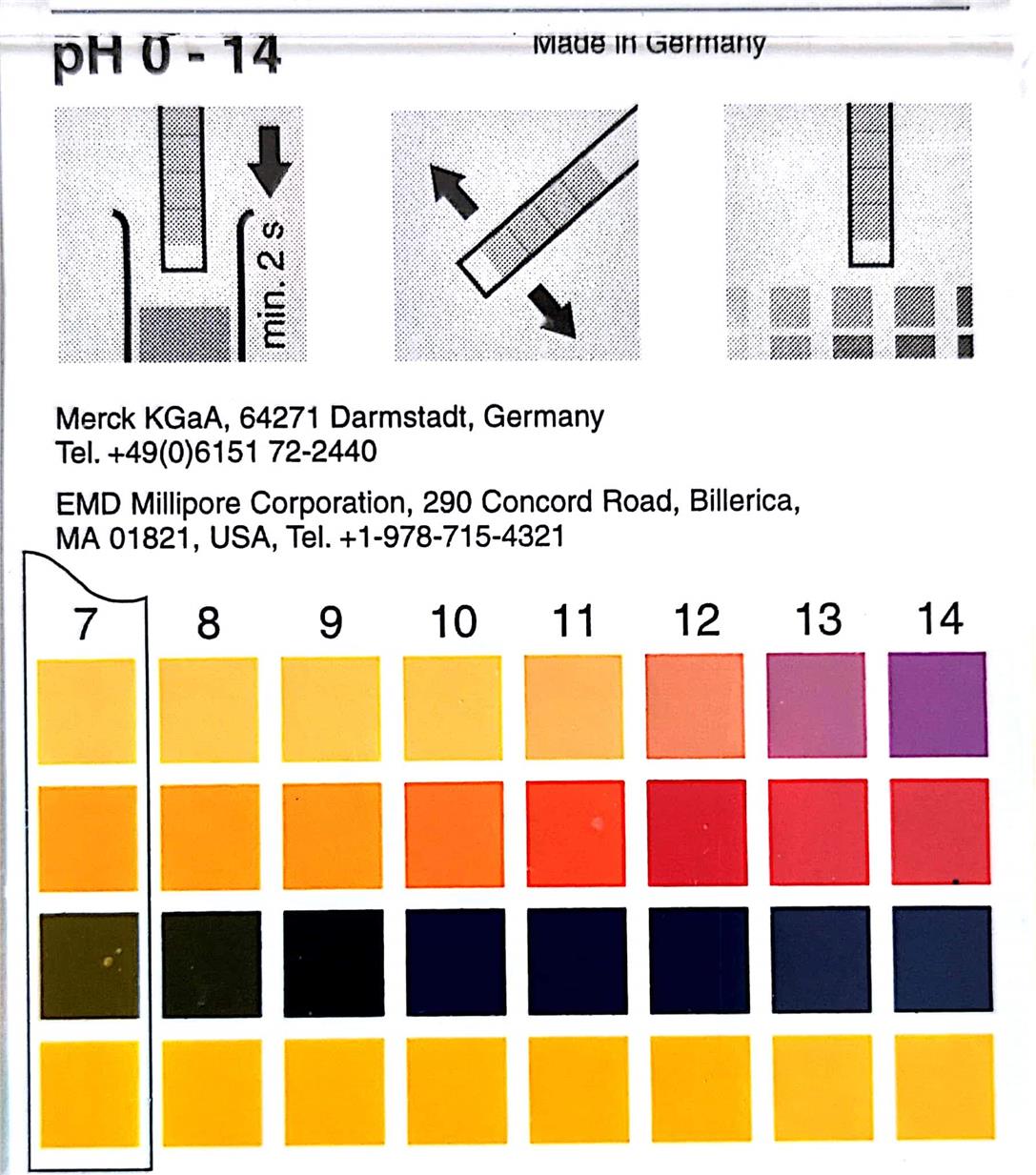 pH Paper - Universal Paper - Merck 1pc / Note - 100pcs = 1 box
