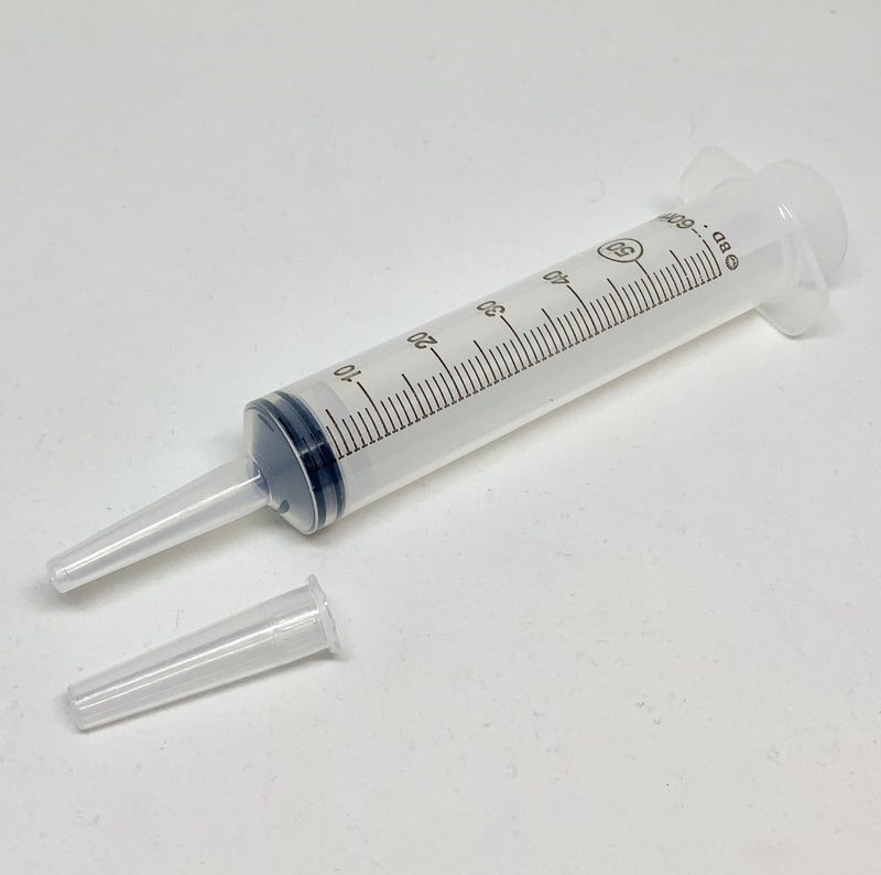 60ml Terumo Syringe (needles sold separately) / Sterile - non-Toxic - Catheter Tip